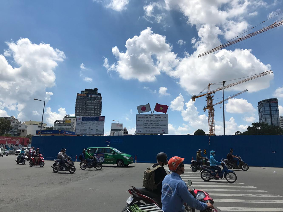 ベトナムホーチミンの町